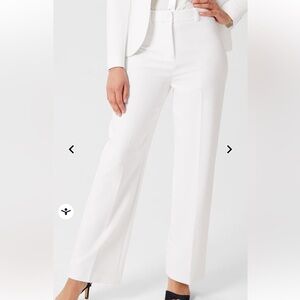 HOBBS NATASHA Trouser wide‎ legs Ivory US8 NWT